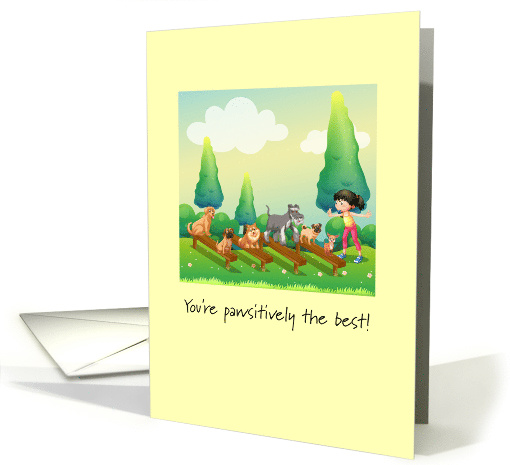 Thank You Dog Trainer from dog - You're the Best card (1239356)