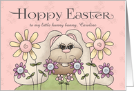 Hoppy Easter Bunny - customize for anyone card