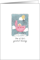 Baby Congratulations - Life’s Greatest Blessings Baby Carriage card