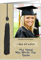 Graduation Party InvitationTassle Worth Hassle Custom Photo card