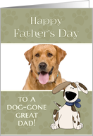 From Dog to Dad on Father’s Day custom photo card