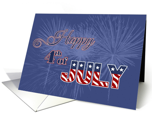 Happy 4th of July Fireworks card (1290220)