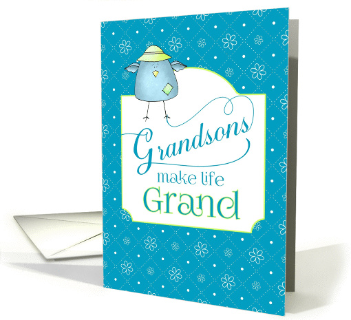 Congratulations New Grandchild - Grandsons Make Life Grand card