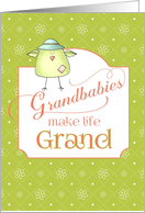 Congratulations Grandparent of Twins - Grandbabies Make Life Grand card