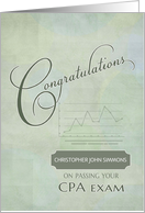 Congratulations Passing CPA Exam Custom Name card