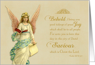 Christmas Scripture w/ Vintage Angel card