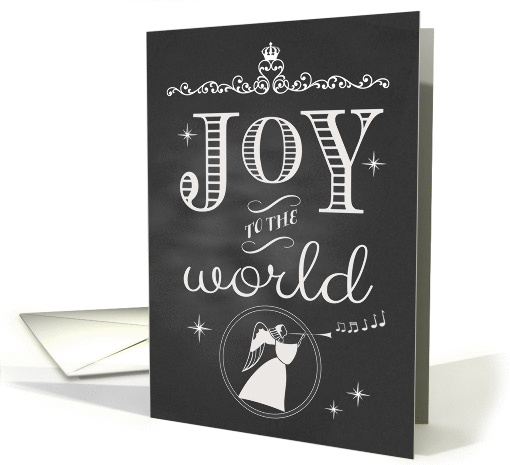 Christmas Joy to the World Chalkboard card (1338634)