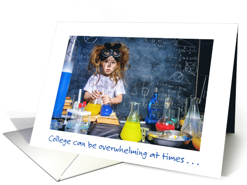 Missing You While Away at College little scientist card (1352960)