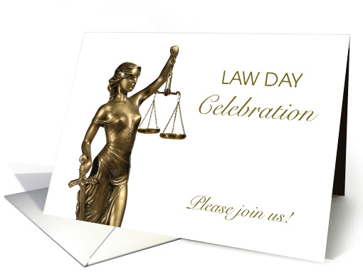 Law Day Celebration Invitation Lady Justice card (1357736)