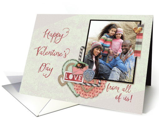 Valentine Scraps from all of us - custom photo card (1360410)