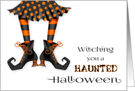 Birthday on Halloween - Witching you a Haunted Halloween card