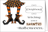 For Neighbor - Witching you a Haunted Halloween card