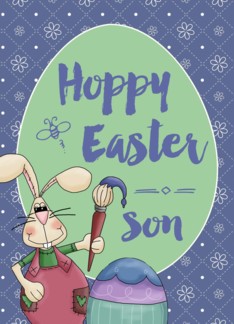 To Son, Hoppy Easter...