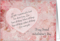 To Friend Valentine...