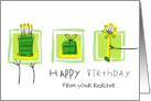 Happy Birthday from Realtor card