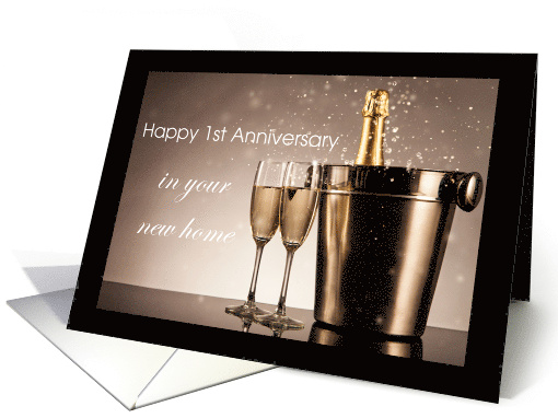1st Anniversary in New Home from Realtor card (1507700)