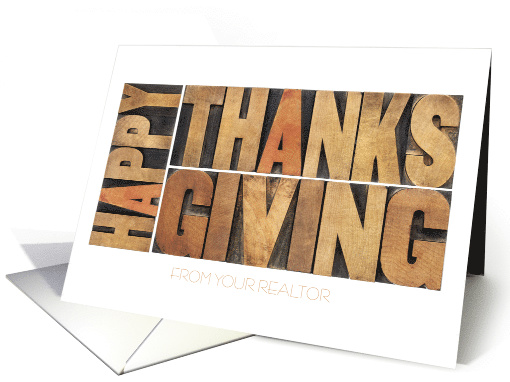 Happy Thanksgiving from Realtor card (1507702)