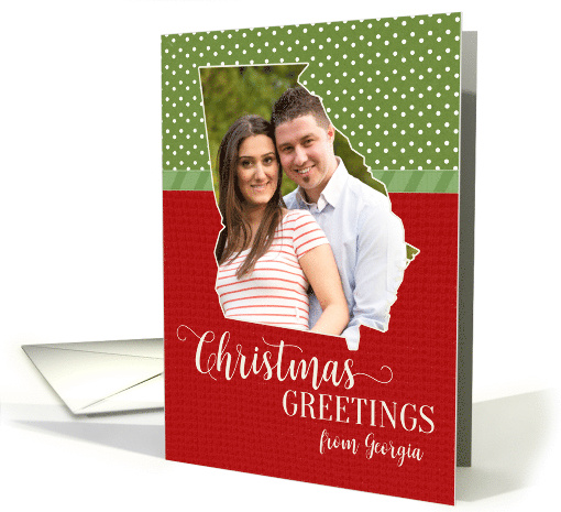 Christmas Greetings from Georgia Red Green Photo card (1551768)