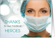 Covid 19 Thanks to Medical Heroes during Pandemic card