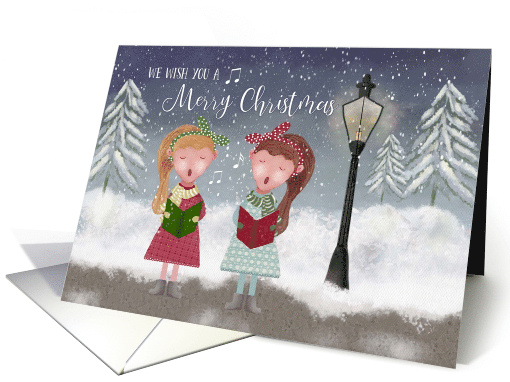 We Wish You a Merry Christmas Carolers card (1715836)