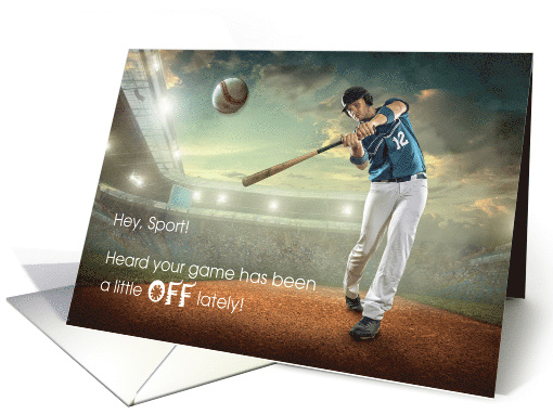  Get Well Soon Baseball Batter Sports card 