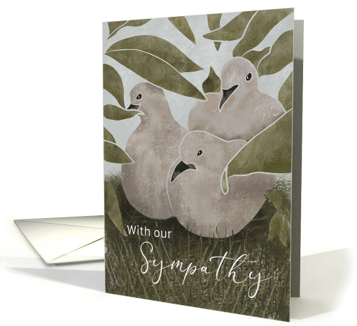 Sympathy Mourning Doves in Nest card (1875766)