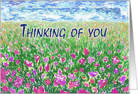 Thinking of you - spring meadow card