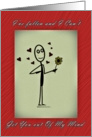 Falling for you, Crush, Love, Hearts and Flower card