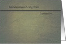 Bharatanatyam Arangetram Invitation card