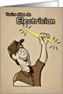 Congratulations on becoming an electrician card