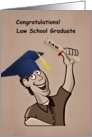 Congratulations on Graduating Law School card