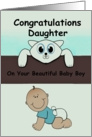 Congratulation on a new baby Boy Daughter card