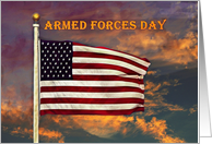 Armed Forces Day Thank you For Military Service card