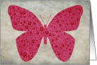 Red Butterfly Blank Note card