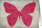 Red Butterfly Blank Note card