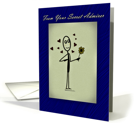 Secret Admirer Romance, Love, Hearts and Flower card (1058893)