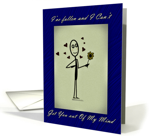 Falling for you, Crush, Love, Hearts and Flower card (1058983)