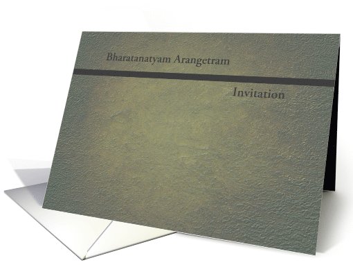 Bharatanatyam Arangetram Invitation card (1061947)