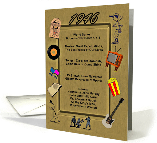 1946 Great Events Birthday card (1063139)