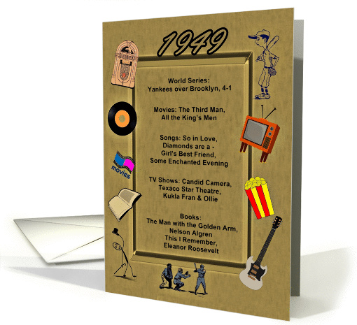 1949 Great Events Birthday card (1063145)