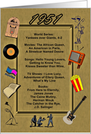 1951 Great Events Birthday Card