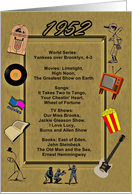 1952 Great Events Birthday Card