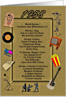1958 Great Events Birthday Card