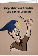 Congratulations Grandson on Graduating Law School card