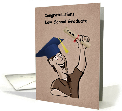 Congratulations on Graduating Law School card (1064497)