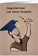 Congratulations on Graduating Law School card