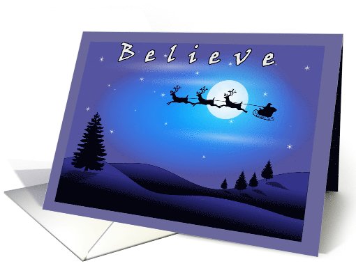 Believe your dreams will come true holiday card (1067145)