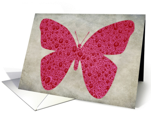Red Butterfly Blank Note card (1143178)