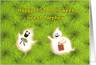 Happy First Halloween Great Nephew card