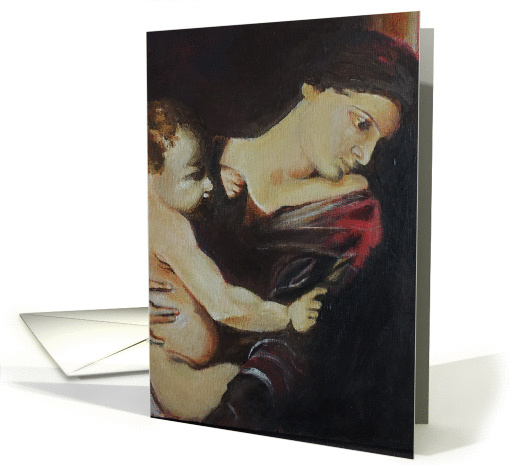 Madonna and Child Merry Christmas card (1053447)